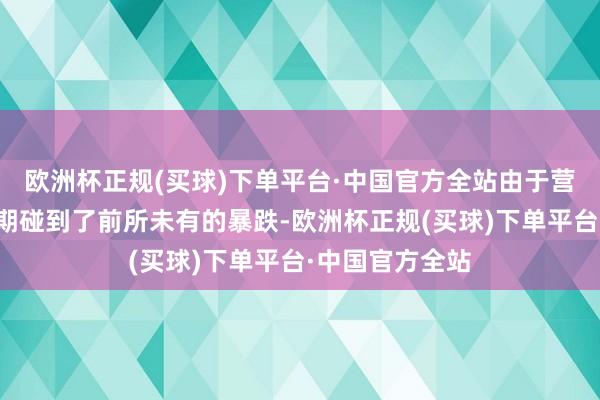 欧洲杯正规(买球)下单平台·中国官方全站由于营收增长不足预期碰到了前所未有的暴跌-欧洲杯正规(买球)下单平台·中国官方全站