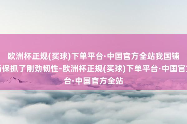 欧洲杯正规(买球)下单平台·中国官方全站我国铺张商场保抓了刚劲韧性-欧洲杯正规(买球)下单平台·中国官方全站